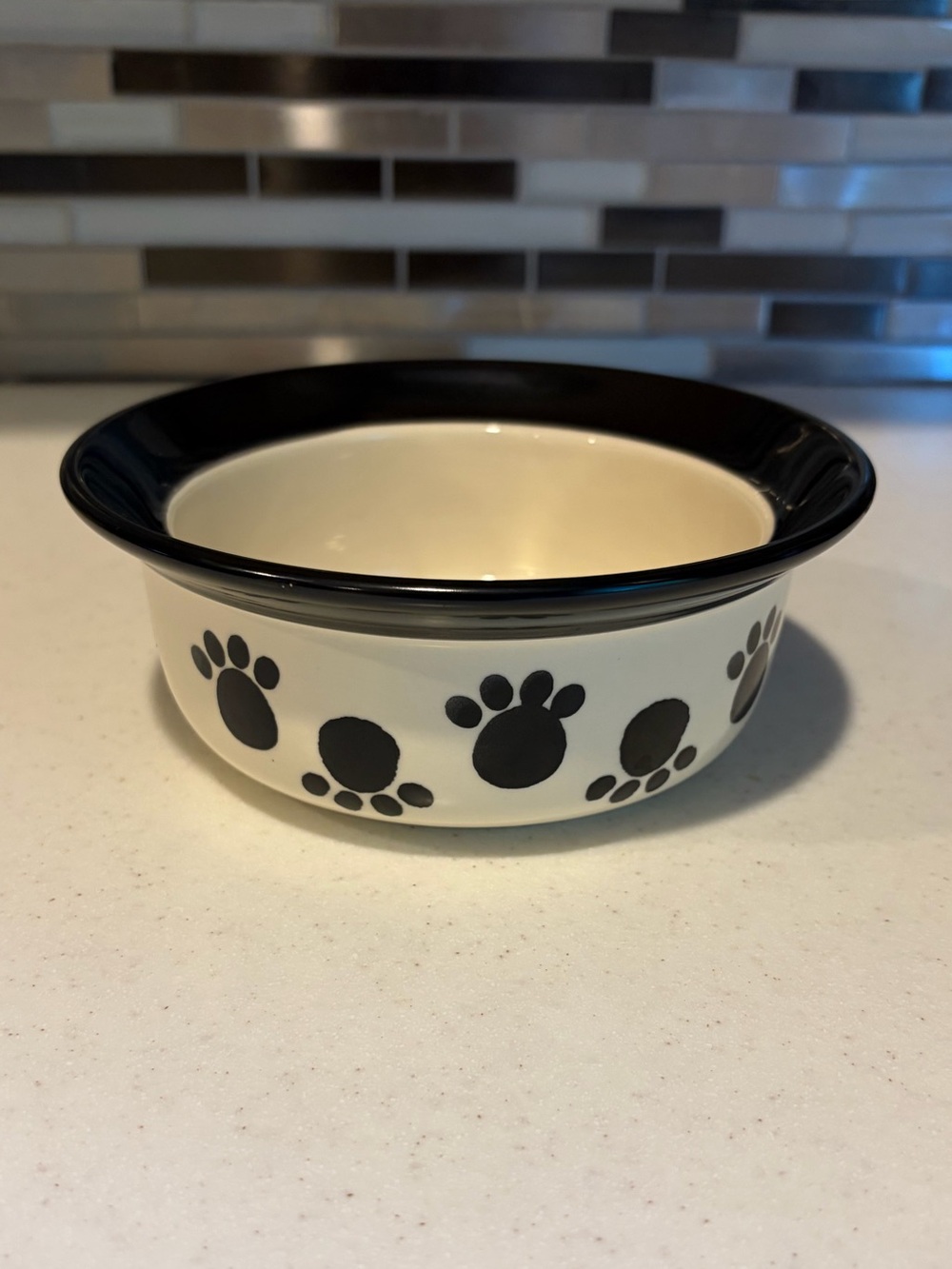 🐾 Petrageous Paws n’ Around Paw Print Pet Bowl